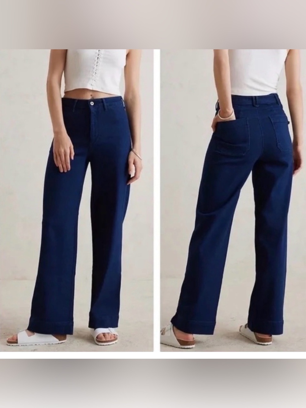Anthropologie Pilcro The Skipper High-Rise Wide-Leg Jeans Size 26